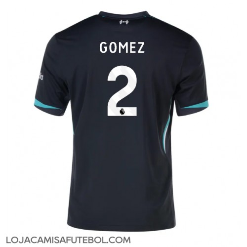 Camisa de Futebol Liverpool Joe Gomez #2 Equipamento Secundário 2024-25 Manga Curta